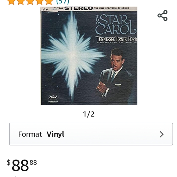 🎅LP by 'Tennessee' Ernie Ford LP The Star Carol - Picture 5 of 5